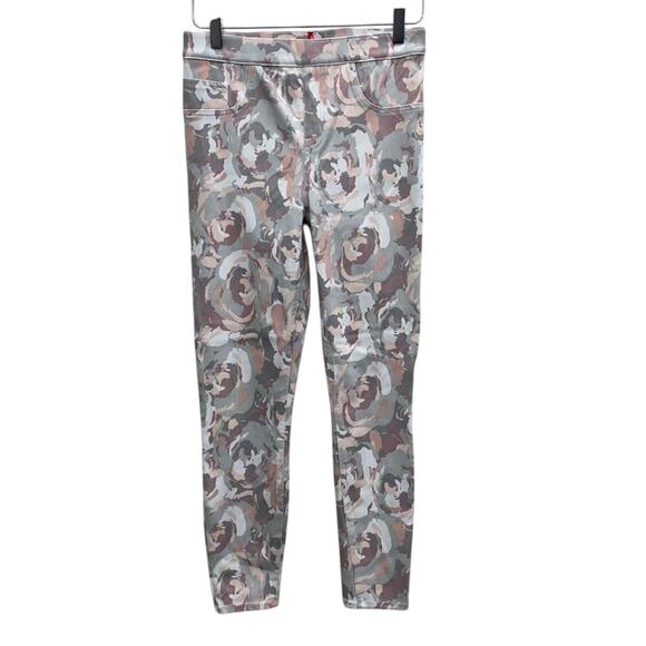 SPANX Bloom Floral Skinny Pants Leggings Size Medium - Picture 1 of 11